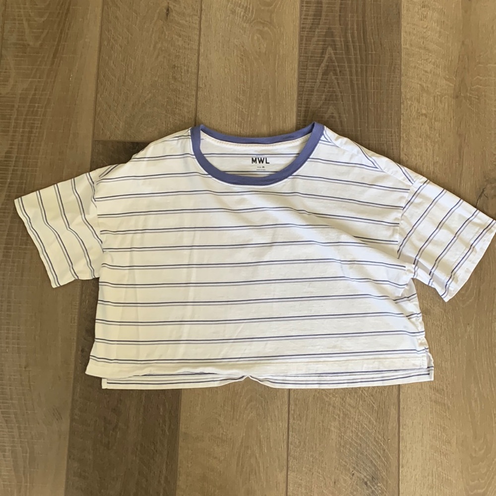 Madewell Striped Crop Top
